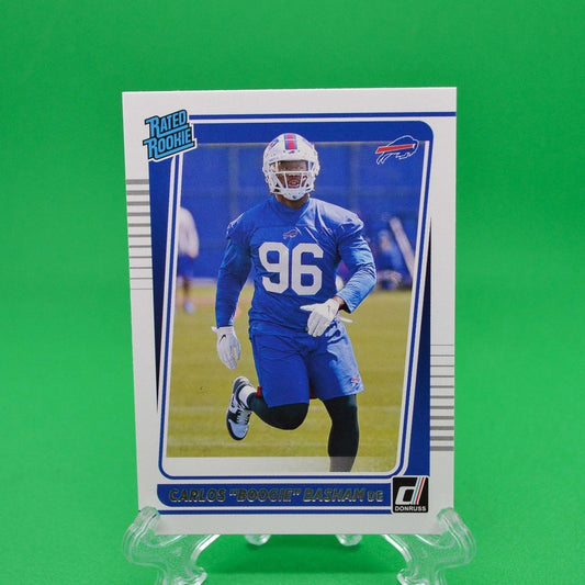 Raw Individual Card: 2021 Donruss Football Rated Rookie - Carlos Basham Jr. (#306) - Hails Mary Cards