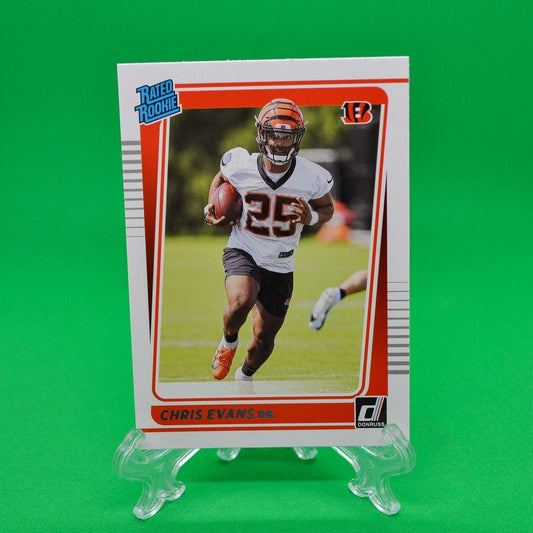 Raw Individual Card: 2021 Donruss Football Rated Rookie - Chris Evans (#314) - Hails Mary Cards