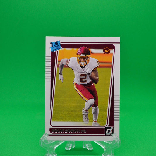 Raw Individual Card: 2021 Donruss Football Rated Rookie - Dyami Brown (#278) - Hails Mary Cards