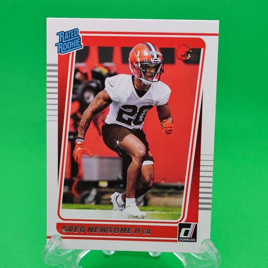 Raw Individual Card: 2021 Donruss Football Rated Rookie - Greg Newsome II (#341) - Hails Mary Cards