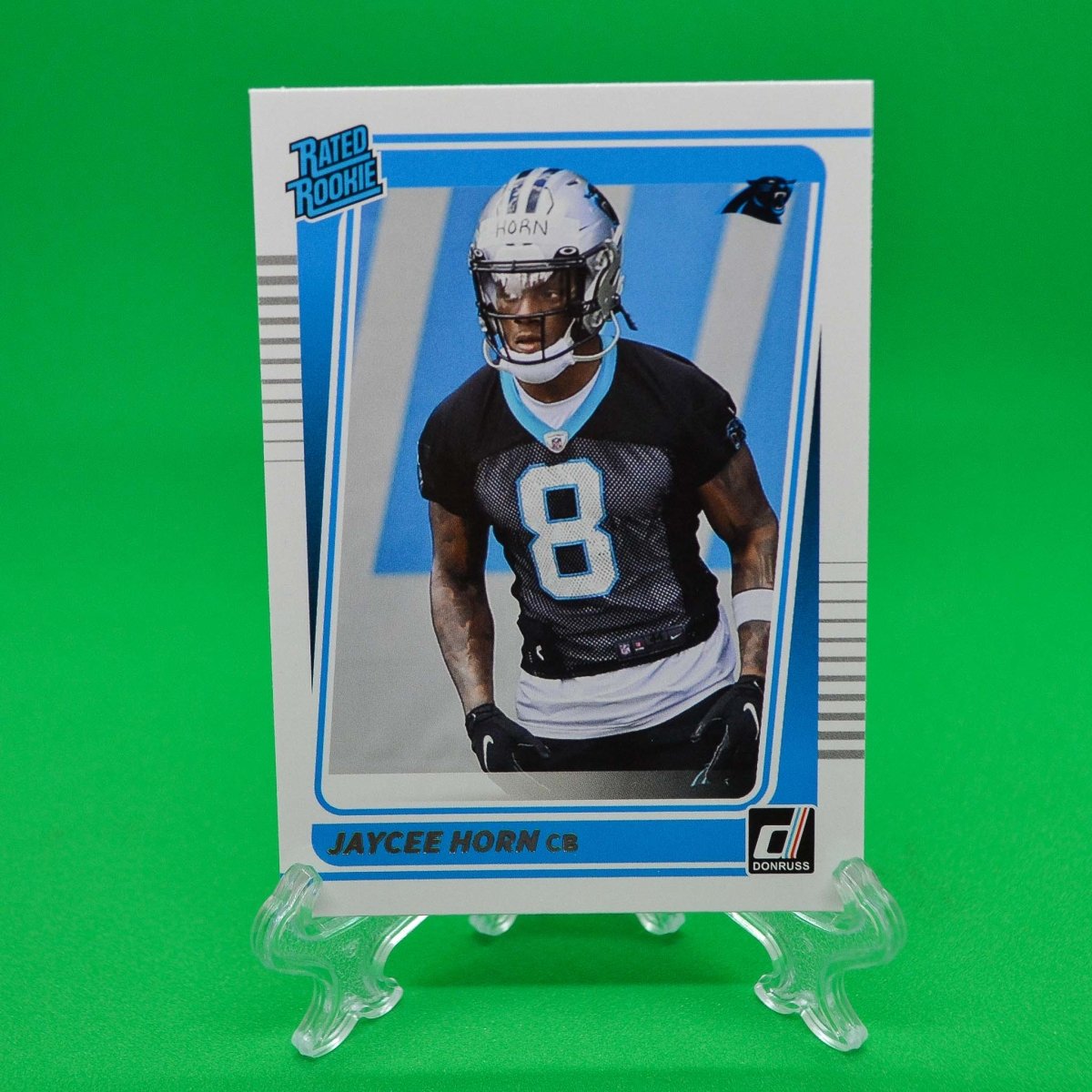 Raw Individual Card: 2021 Donruss Football Rated Rookie - Jaycee Horn (#329) - Hails Mary Cards
