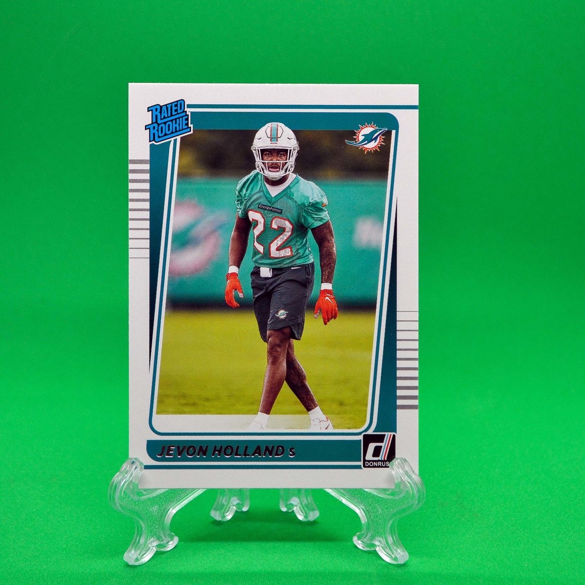 Raw Individual Card: 2021 Donruss Football Rated Rookie - Jevon Holland (#248) - Hails Mary Cards