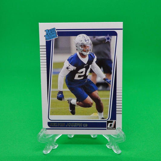 Raw Individual Card: 2021 Donruss Football Rated Rookie - Kelvin Joseph (#310) - Hails Mary Cards
