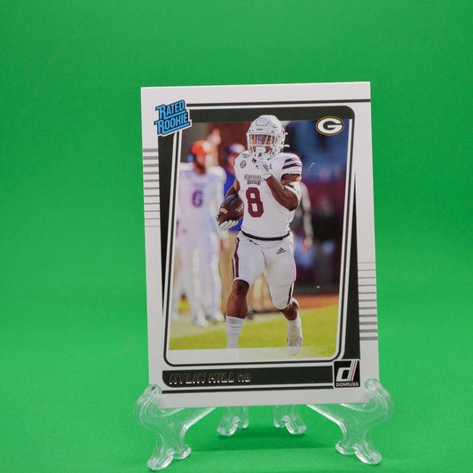 Raw Individual Card: 2021 Donruss Football Rated Rookie - Kylin Hill (#295) - Hails Mary Cards
