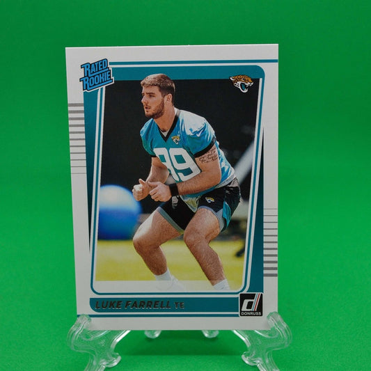 Raw Individual Card: 2021 Donruss Football Rated Rookie - Luke Farrell (#307) - Hails Mary Cards