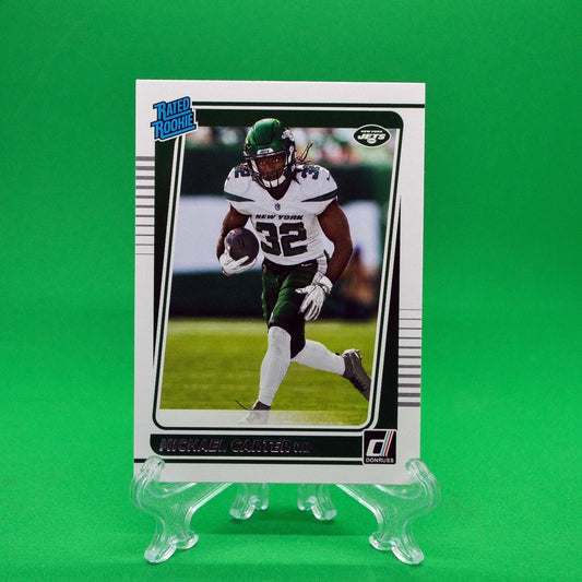 Raw Individual Card: 2021 Donruss Football Rated Rookie - Michael Carter (#268) - Hails Mary Cards