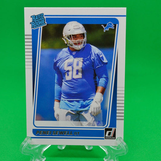 Raw Individual Card: 2021 Donruss Football Rated Rookie - Penei Sewell (#328) - Hails Mary Cards