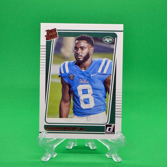 Raw Individual Card: 2021 Donruss Football Rated Rookie Portrait - Elijah Moore (#271) - Hails Mary Cards
