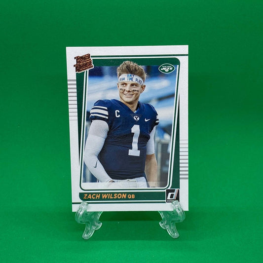 Raw Individual Card: 2021 Donruss Football Rated Rookie Portrait - Zach Wilson (#252) - Hails Mary Cards
