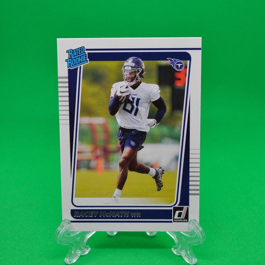 Raw Individual Card: 2021 Donruss Football Rated Rookie - Racey McMath (#316) - Hails Mary Cards
