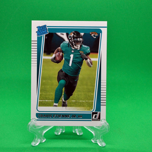 Raw Individual Card: 2021 Donruss Football Rated Rookie - Travis Etienne (#258) - Hails Mary Cards