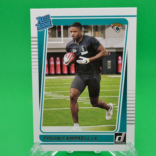 Raw Individual Card: 2021 Donruss Football Rated Rookie - Tyson Campbell (#347) - Hails Mary Cards