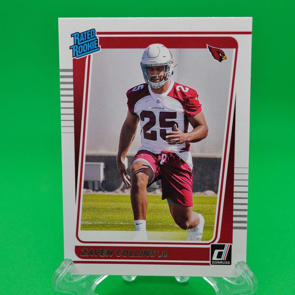 Raw Individual Card: 2021 Donruss Football Rated Rookie - Zaven Collins (#334) - Hails Mary Cards