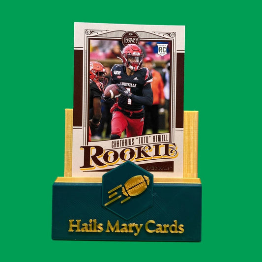 Raw Individual Card: 2021 Legacy Football Base Rookies - Chatarius "Tutu" Atwell (#161) - Hails Mary Cards