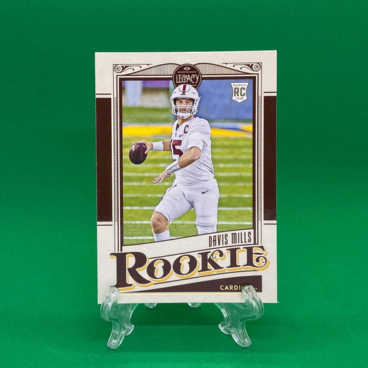 Raw Individual Card: 2021 Legacy Football Base Rookies - Davis Mills (#194) - Hails Mary Cards