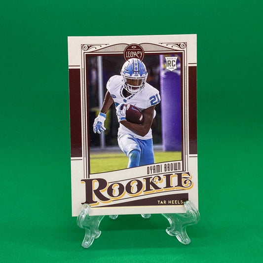Raw Individual Card: 2021 Legacy Football Base Rookies - Dyami Brown (#196) - Hails Mary Cards