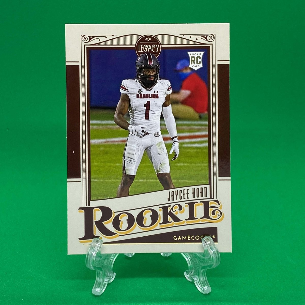 Raw Individual Card: 2021 Legacy Football Base Rookies - Jaycee Horn (#184) - Hails Mary Cards