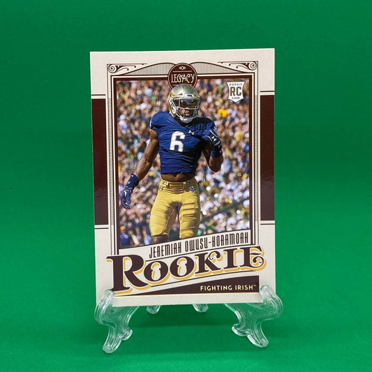 Raw Individual Card: 2021 Legacy Football Base Rookies - Jeremiah Owusu-Koramoah (#199) - Hails Mary Cards