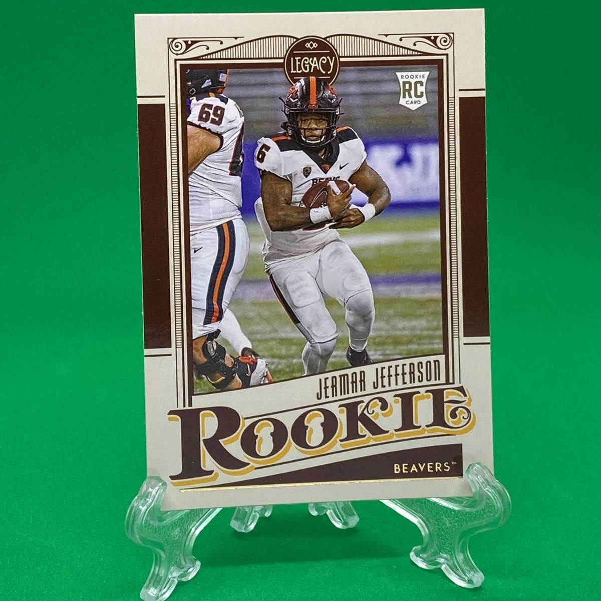 Raw Individual Card: 2021 Legacy Football Base Rookies - Jermar Jefferson (#172) - Hails Mary Cards