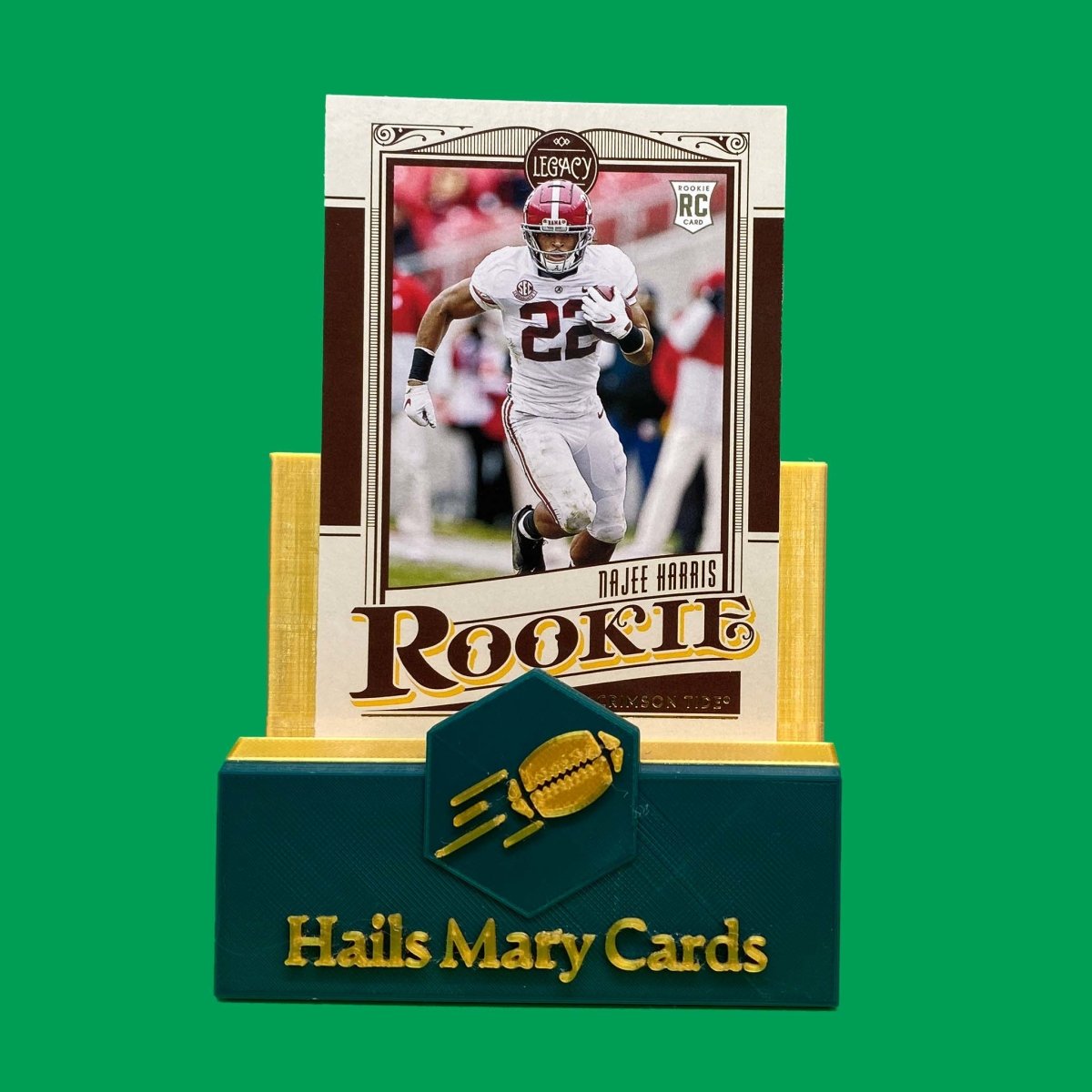 Raw Individual Card: 2021 Legacy Football Base Rookies - Narjee Harris (#163) - Hails Mary Cards