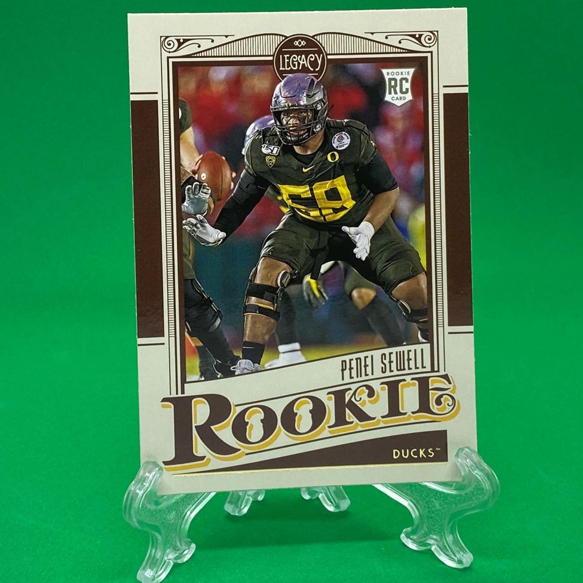 Raw Individual Card: 2021 Legacy Football Base Rookies - Penei Sewell (#176) - Hails Mary Cards