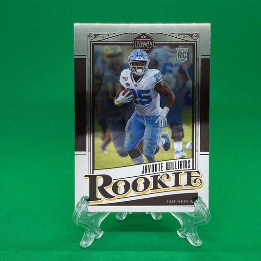 Raw Individual Card: 2021 Legacy Football Base Rookies, Premium Edition Base - Javonte Williams (#166) - Hails Mary Cards