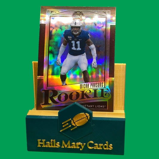 Raw Individual Card: 2021 Legacy Football Base Rookies, Premium Edition Bronze (#/100) - Micah Parsons (#179) - Hails Mary Cards