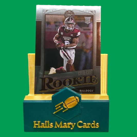 Raw Individual Card: 2021 Legacy Football Base Rookies, Premium Edition Chrome - Kylin Hill (#171) - Hails Mary Cards