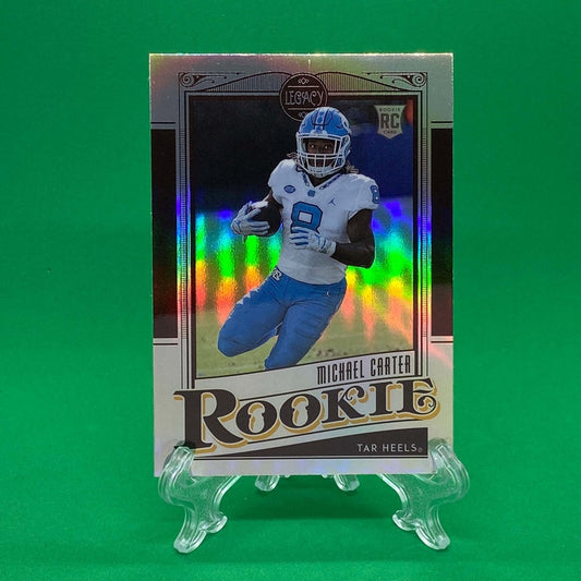 Raw Individual Card: 2021 Legacy Football Base Rookies, Premium Edition Silver - Michael Carter (#170) - Hails Mary Cards