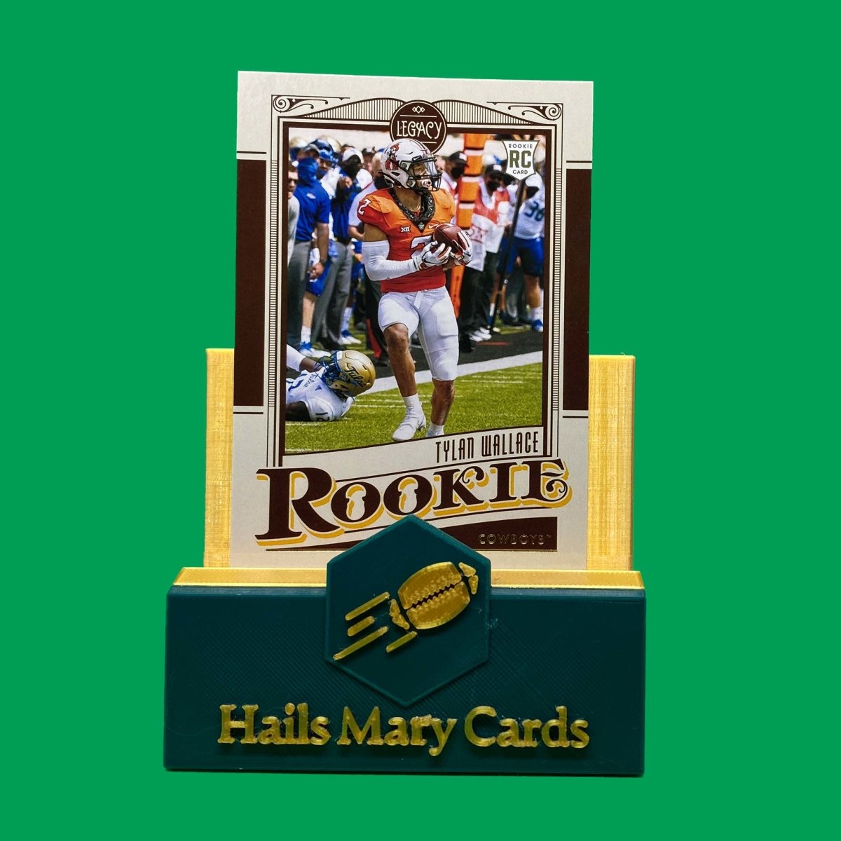 Raw Individual Card: 2021 Legacy Football Base Rookies - Tylan Wallace (#157) - Hails Mary Cards