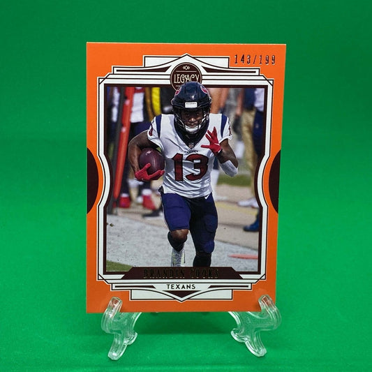 Raw Individual Card: 2021 Legacy Football Base Set, Parallel Card Orange (#/199) - Brandin Cooks (#70) - Hails Mary Cards
