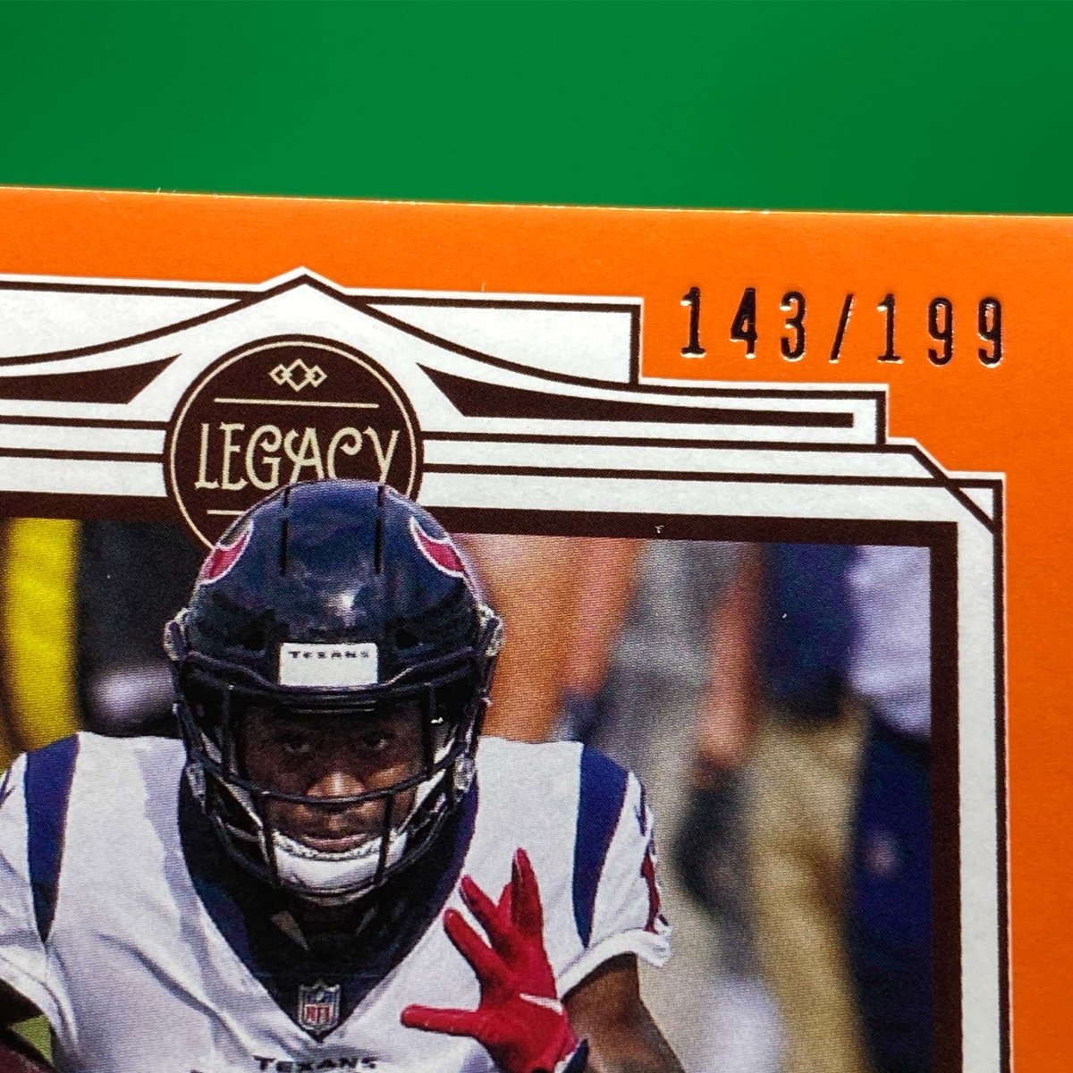 Raw Individual Card: 2021 Legacy Football Base Set, Parallel Card Orange (#/199) - Brandin Cooks (#70) - Hails Mary Cards