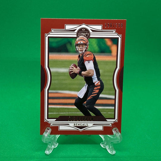 Raw Individual Card: 2021 Legacy Football Base Set, Parallel Card Red (#/299) - Joe Burrows (#17) - Hails Mary Cards