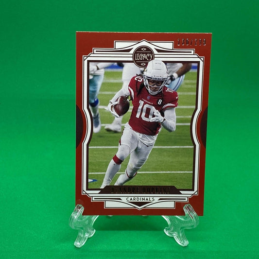 Raw Individual Card: 2021 Legacy Football Base Set, Parallel Card Ruby (#/299) - DeAndre Hopkins (#81) - Hails Mary Cards