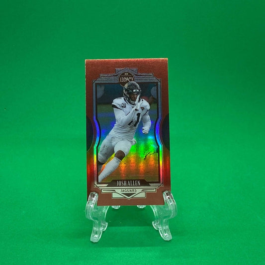 Raw Individual Card: 2021 Legacy Football Base Set, Premium Edition Mini Ruby (#/75) - Josh Allen (#77) - Hails Mary Cards