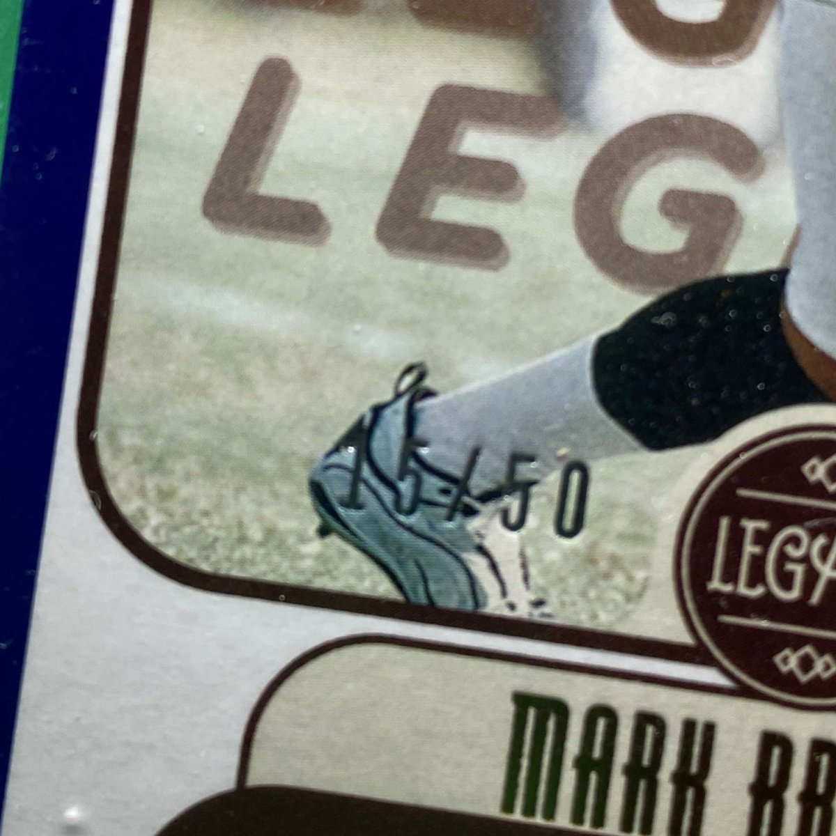 Raw Individual Card: 2021 Legacy Football Base Set(Legends), Parallel Card Blue (#/50) - Mark Brunell (#125) - Hails Mary Cards