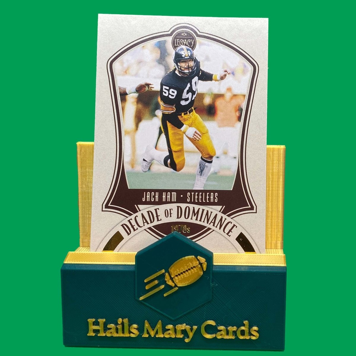 Raw Individual Card: 2021 Legacy Football Decade of Dominance - Jack Ham (#DD-04) - Hails Mary Cards