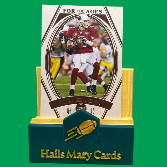 Raw Individual Card: 2021 Legacy Football For The Ages - Kurt Warner (#FTA-06) - Hails Mary Cards