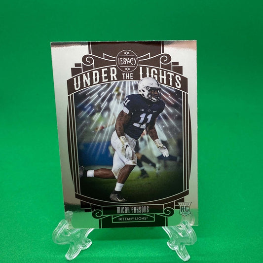 Raw Individual Card: 2021 Legacy Football Under The Lights - Micah Parsons (#UL-MP) - Hails Mary Cards