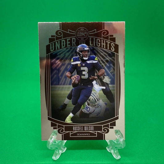 Raw Individual Card: 2021 Legacy Football Under The Lights - Russell Wilson (#UL-RW) - Hails Mary Cards