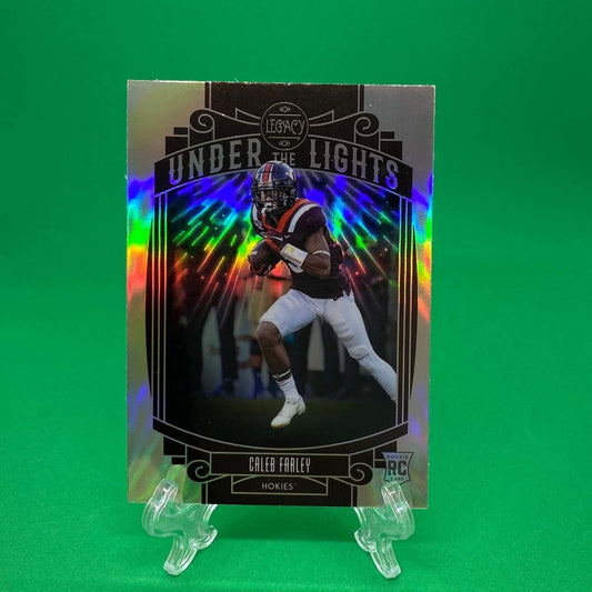 Raw Individual Card: 2021 Legacy Football Under The Lights, Silver - Caleb Farley (#UL-CF) - Hails Mary Cards