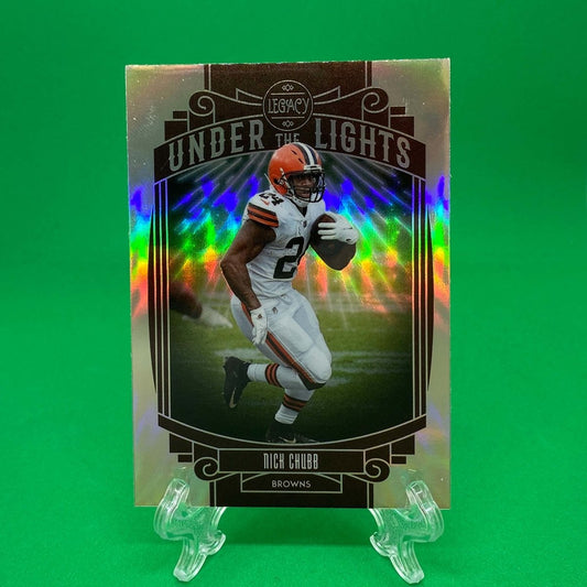 Raw Individual Card: 2021 Legacy Football Under The Lights, Silver - Nick Chubb (#UL-NC) - Hails Mary Cards
