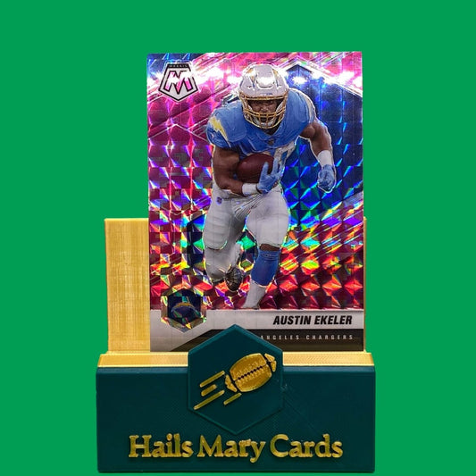 Raw Individual Card: 2021 Mosaic Football Base Set(Base), Camo Pink - Austin Ekeler (#114) - Hails Mary Cards