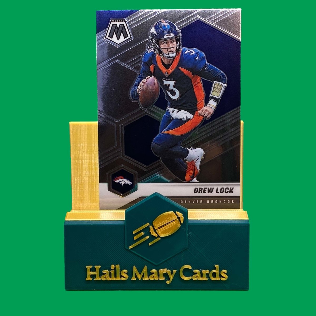 Raw Individual Card: 2021 Mosaic Football Base Set(Base) - Drew Lock (#66) - Hails Mary Cards
