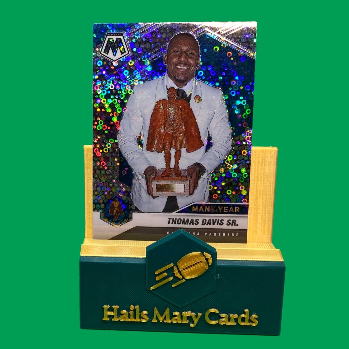 Raw Individual Card: 2021 Mosaic Football Base Set(Man Of The Year), Disco - Thomas Davis Sr. (#268) - Hails Mary Cards