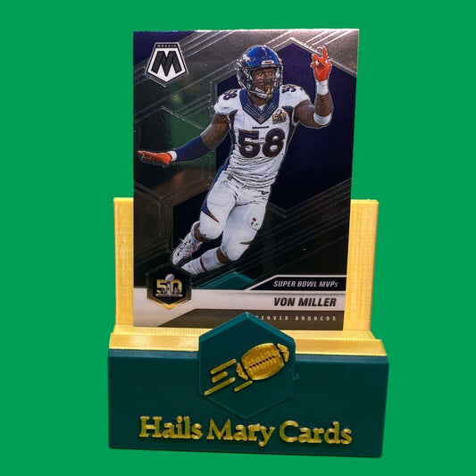 Raw Individual Card: 2021 Mosaic Football Base Set(Super Bowl MVPs) - Von Miller (#300) - Hails Mary Cards