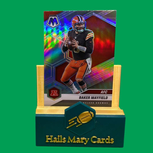 Raw Individual Card: 2021 Mosaic Football Base Set(Variations AFC), Silver - Baker Mayfield (#225) - Hails Mary Cards