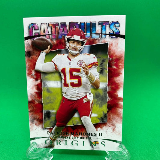 Raw Individual Card: 2021 Origins Football Catapults - Patrick Mahomes II (#C-3) - Hails Mary Cards