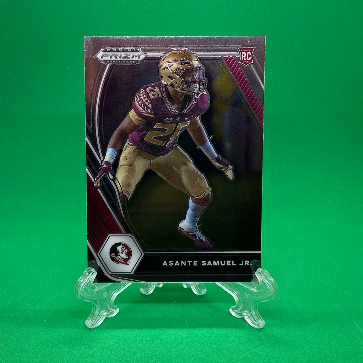 Raw Individual Card: 2021 Prizm Draft Picks Base Set - Asante Samuel Jr. (#111) - Hails Mary Cards