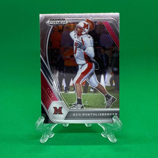 Raw Individual Card: 2021 Prizm Draft Picks Base Set - Ben Roethlisberger (#23) - Hails Mary Cards